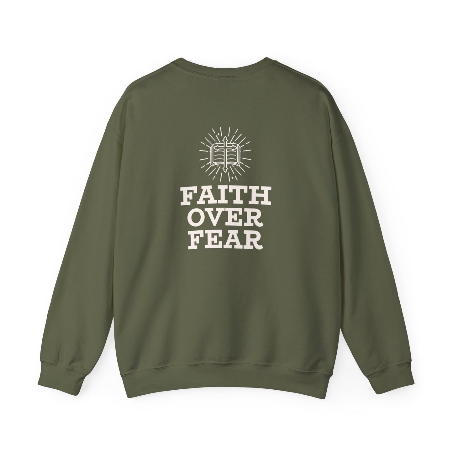 Faith Over Fear Unisex Heavy Blend™ Crewneck Sweatshirt