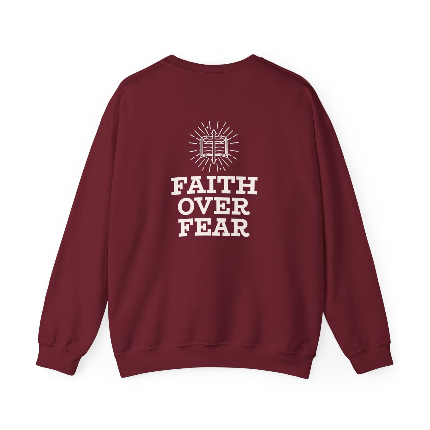 Faith Over Fear Unisex Heavy Blend™ Crewneck Sweatshirt