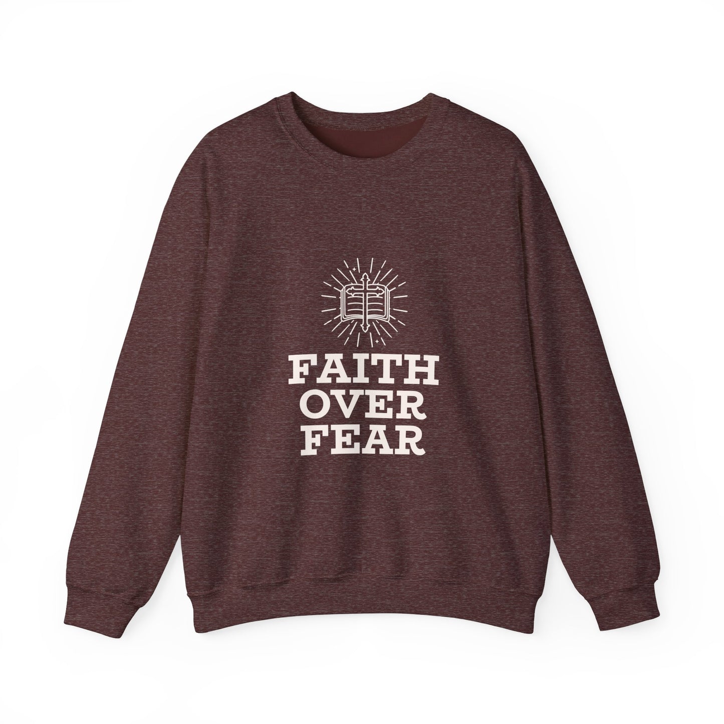 Faith Over Fear Unisex Heavy Blend™ Crewneck Sweatshirt