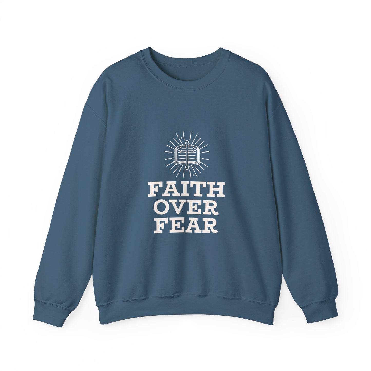 Faith Over Fear Unisex Heavy Blend™ Crewneck Sweatshirt