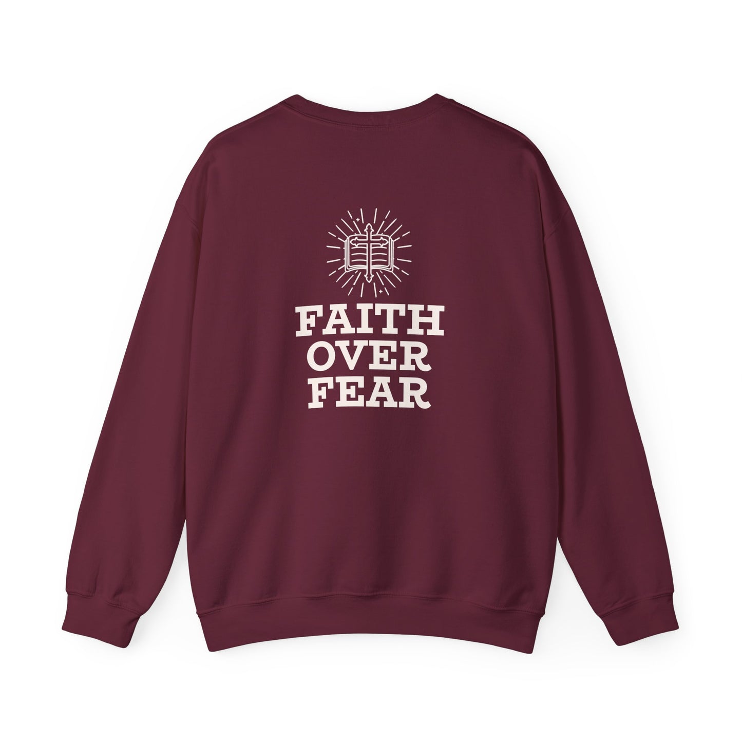 Faith Over Fear Unisex Heavy Blend™ Crewneck Sweatshirt