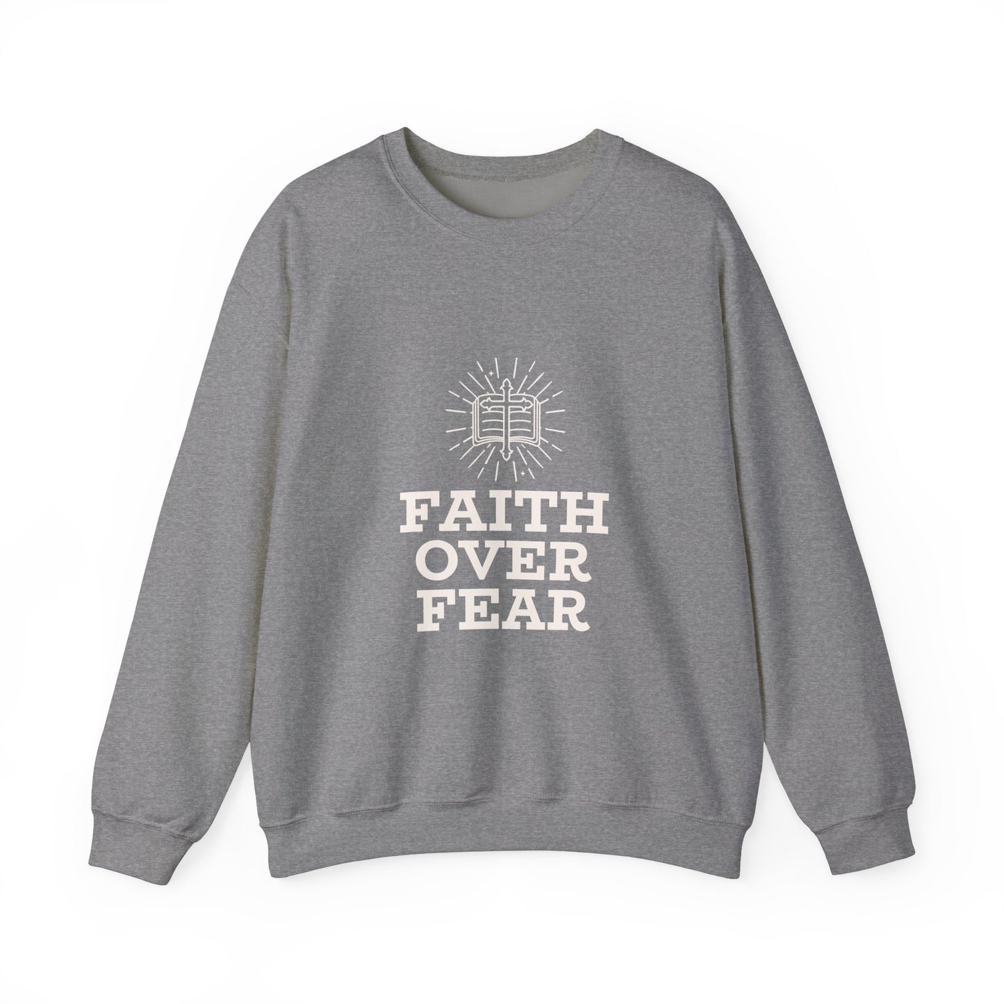 Faith Over Fear Unisex Heavy Blend™ Crewneck Sweatshirt