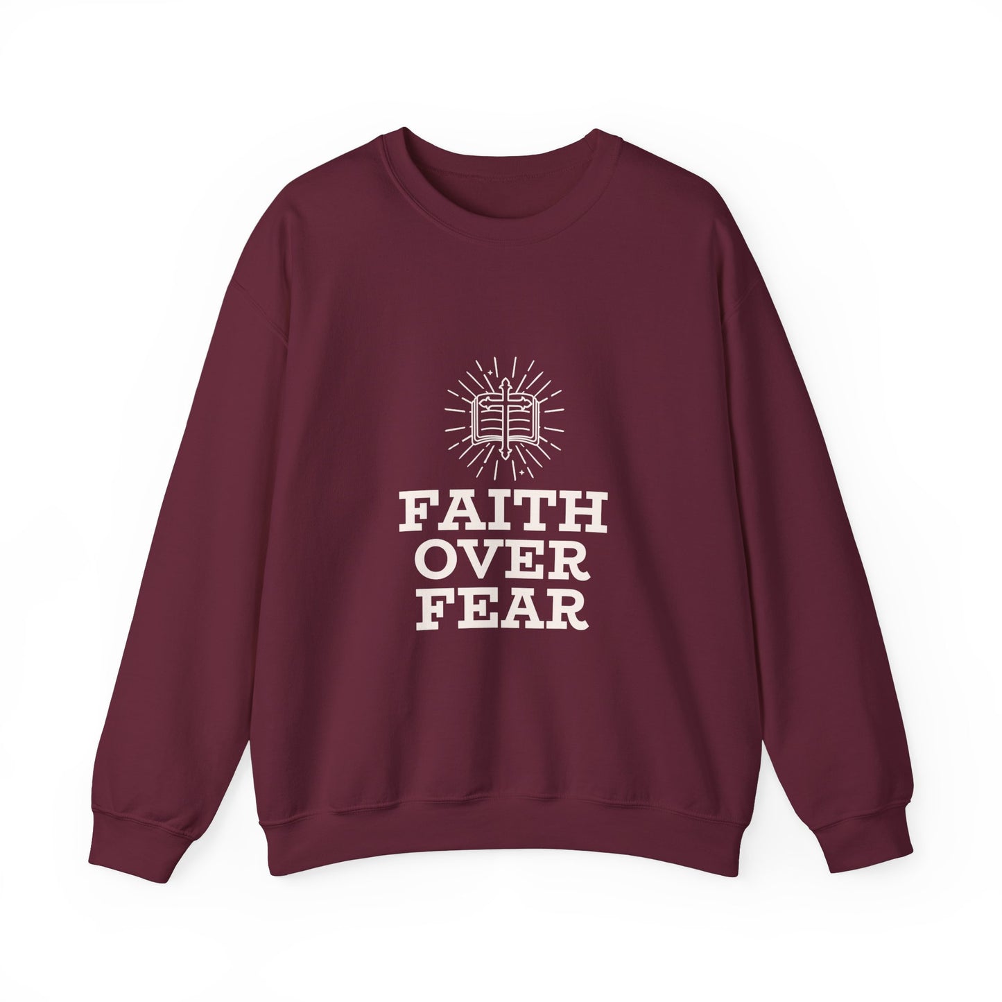 Faith Over Fear Unisex Heavy Blend™ Crewneck Sweatshirt