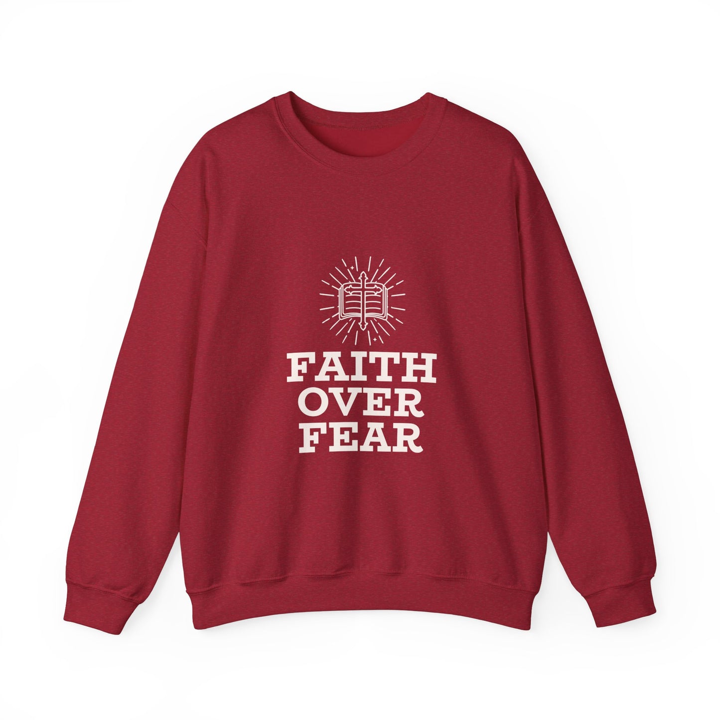 Faith Over Fear Unisex Heavy Blend™ Crewneck Sweatshirt