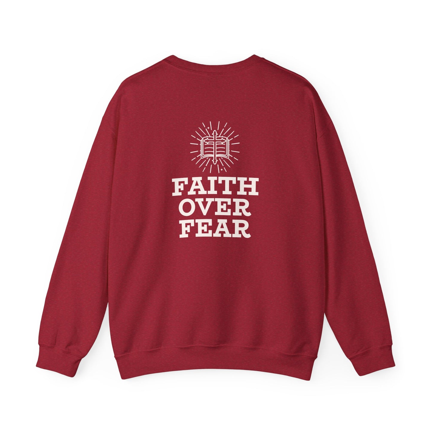 Faith Over Fear Unisex Heavy Blend™ Crewneck Sweatshirt