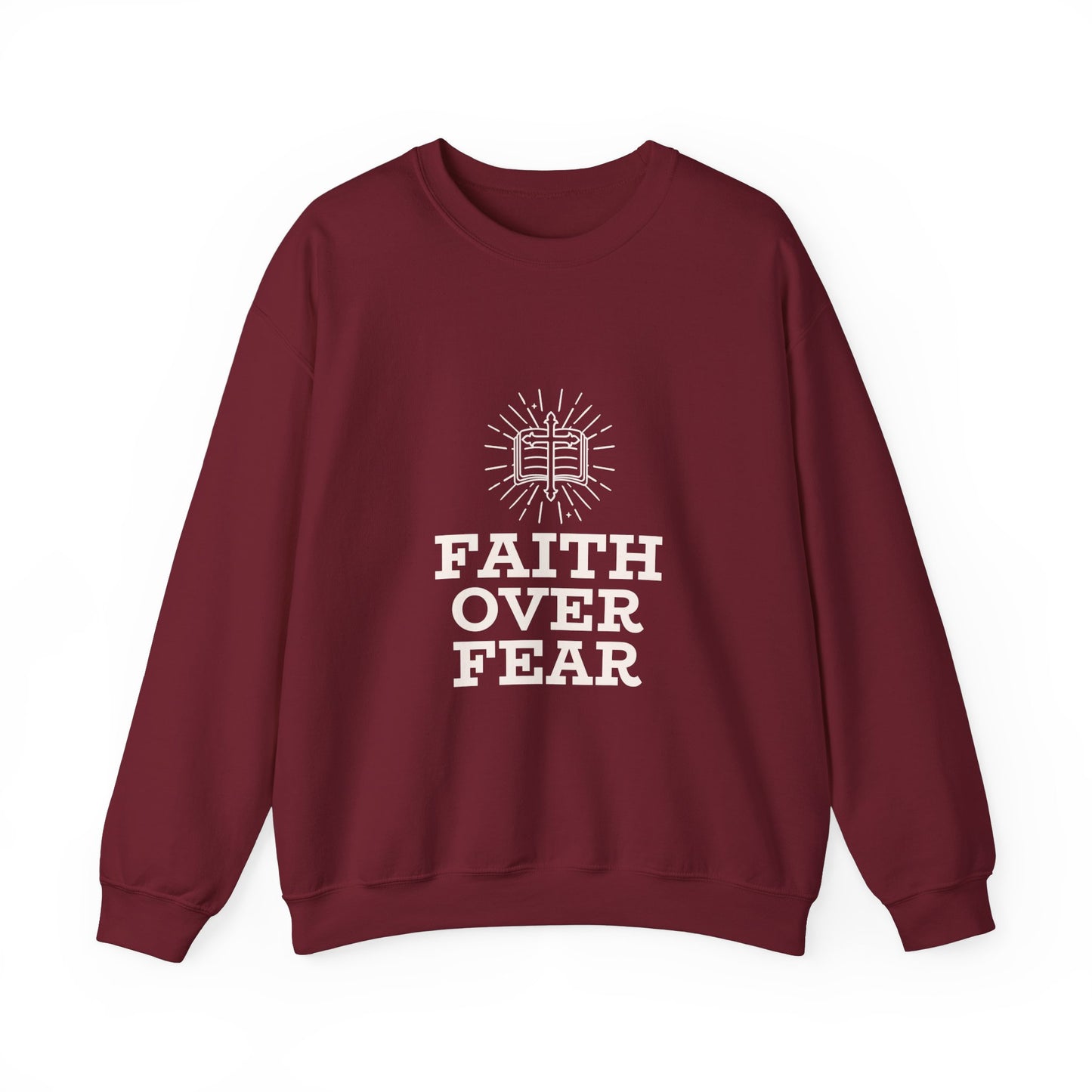 Faith Over Fear Unisex Heavy Blend™ Crewneck Sweatshirt